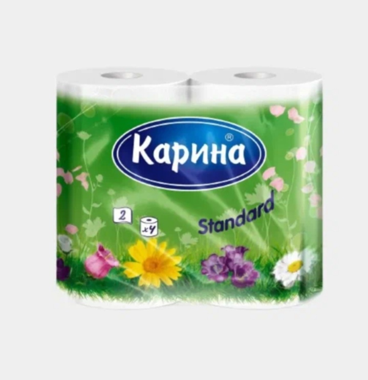 Карина туалетная бумага 4шт