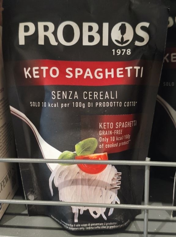 Probios Keto Spaghetti, беззерновые спагетти с очень низкой калорийностью