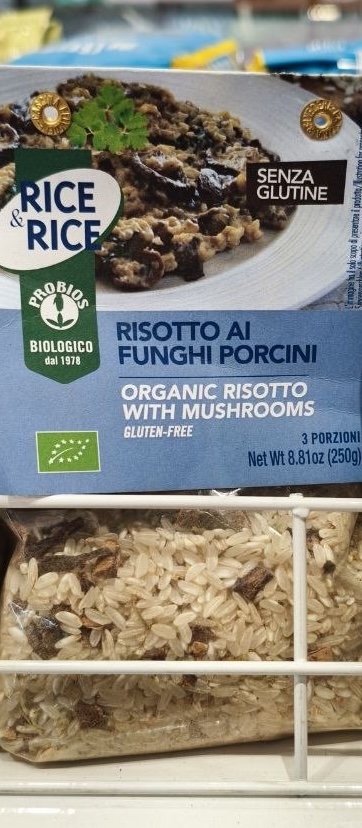 ризотто с белыми грибами марки Probios.
