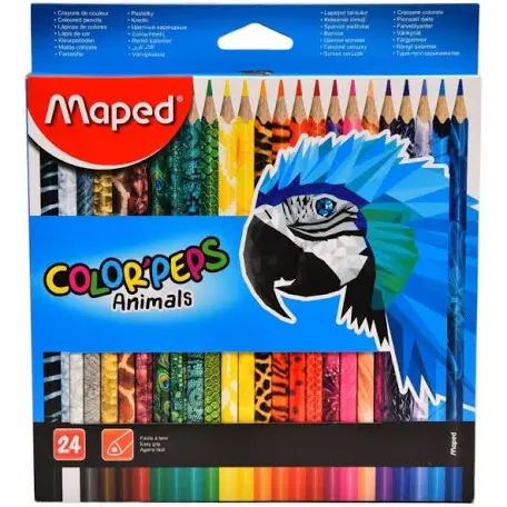 набор цветных карандашей Maped Color'Peps из 24 штук