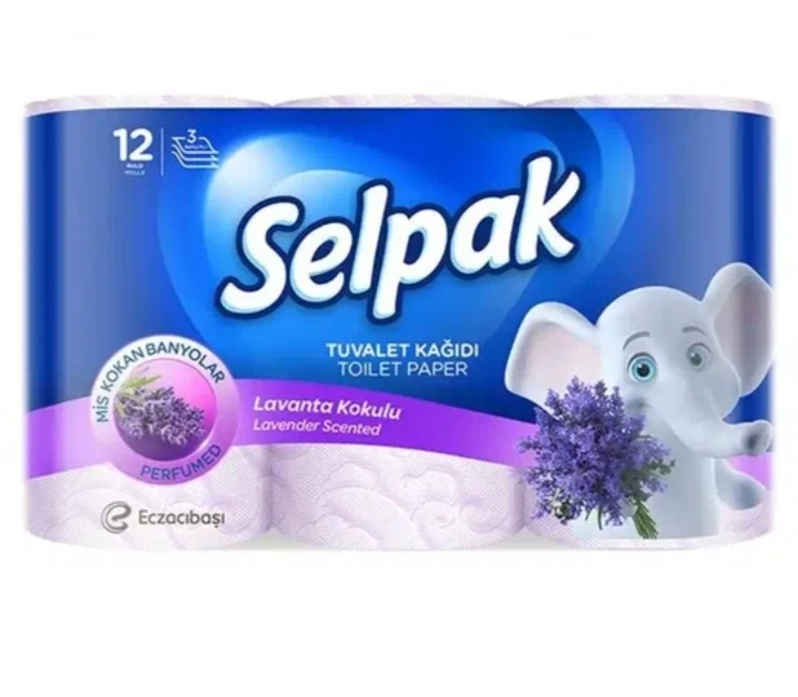 SELPAK туалетная бумага 12шт (ароматическая)