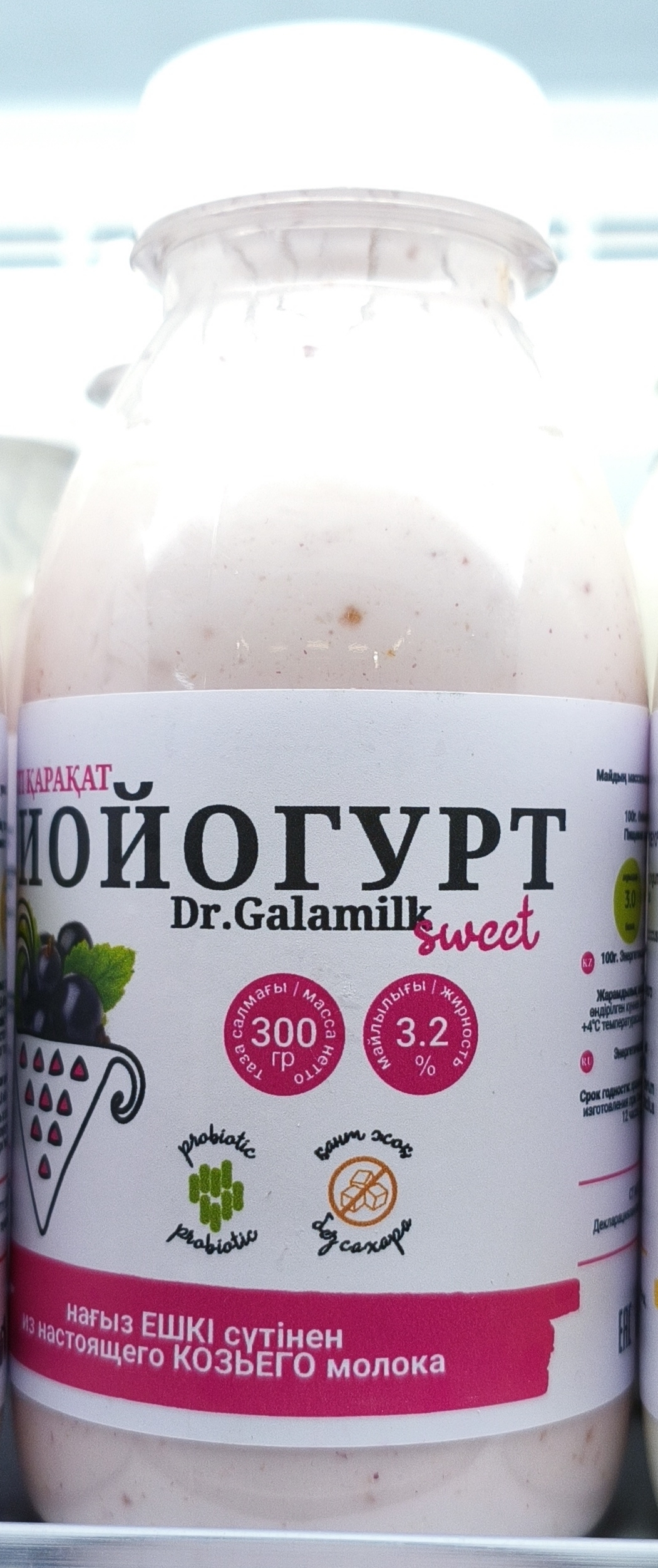 Биойогурт Dr. Galamilk Смородина (300 мл)