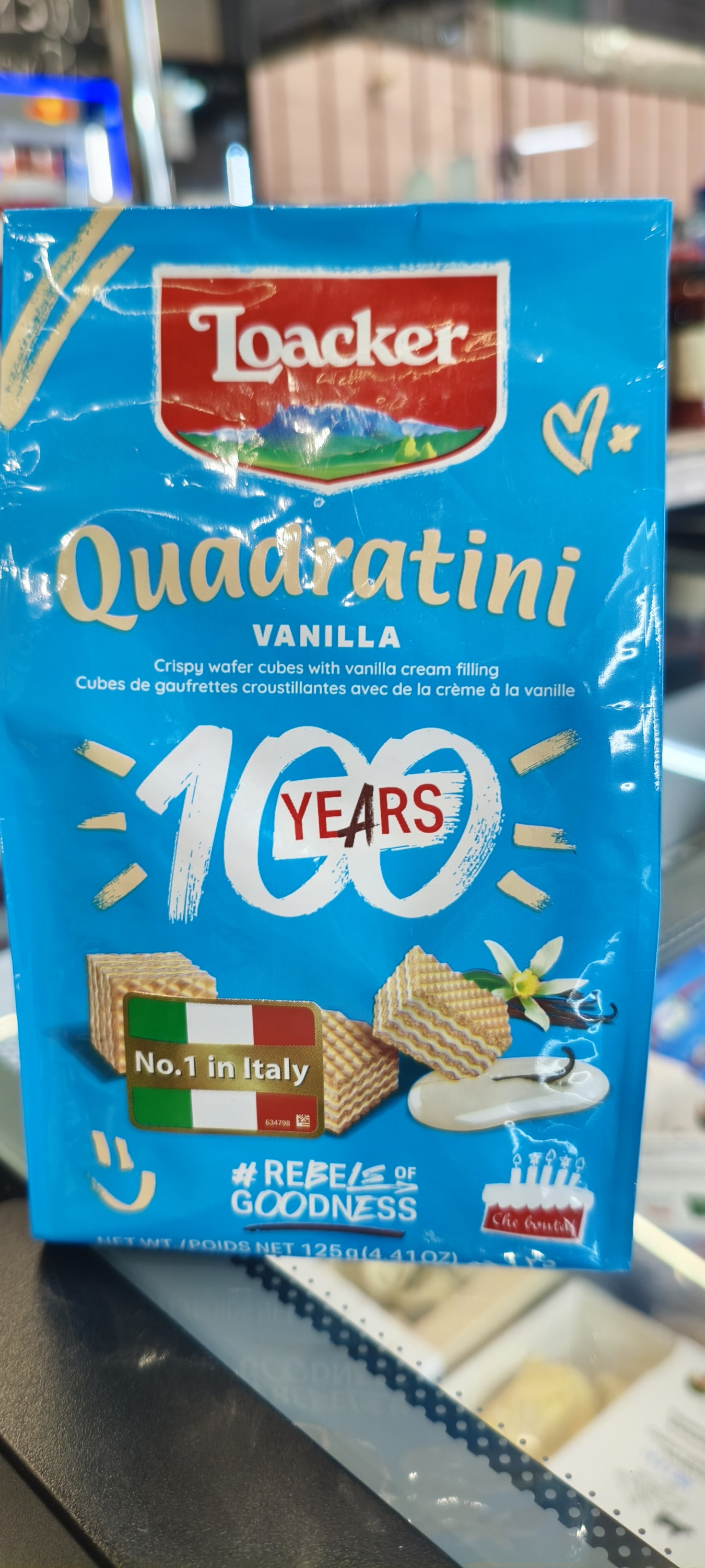 вафли Loacker Quadratini со вкусом ванили