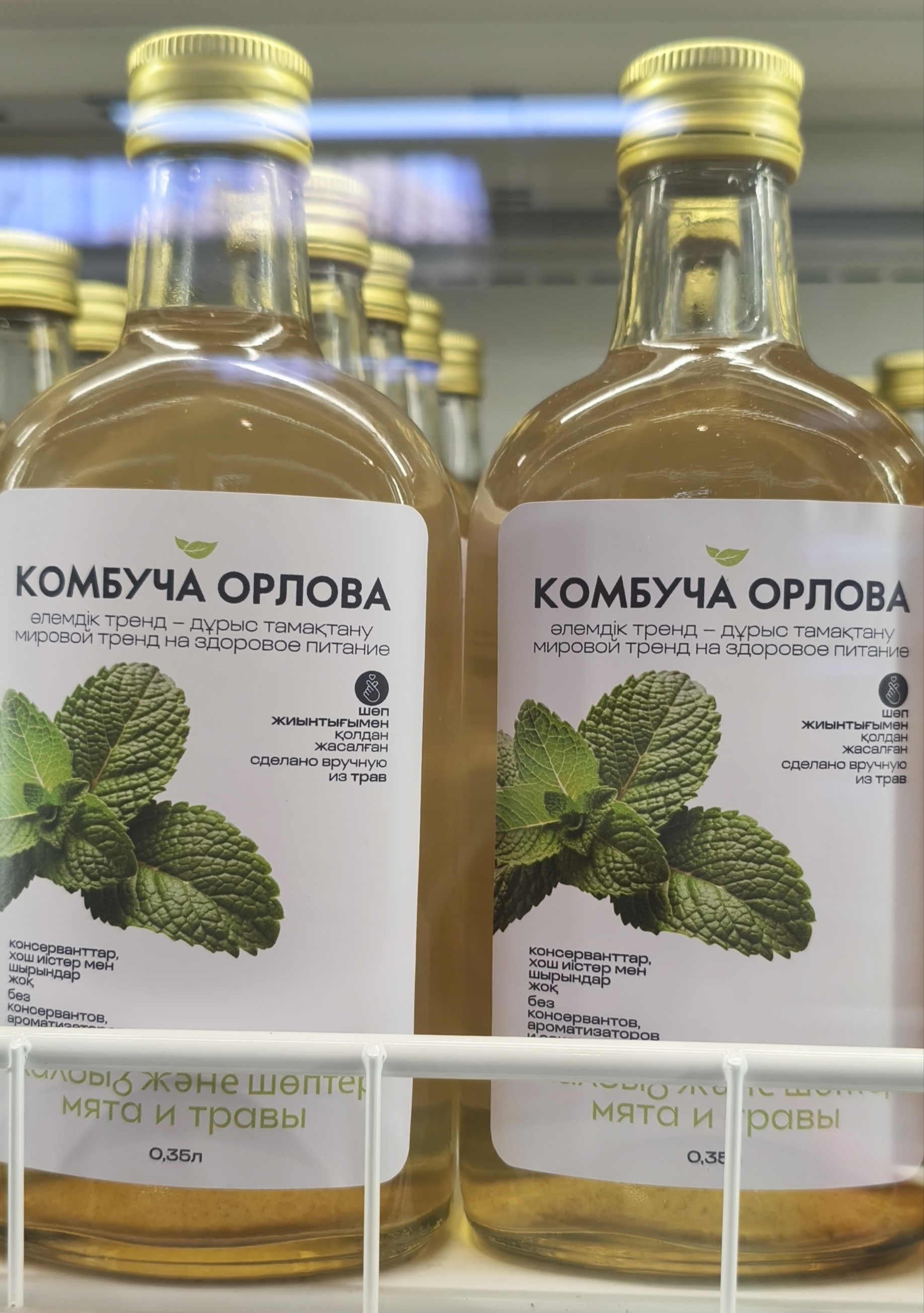 Комбуча Орлова со вкусом «мята и травы» . / 0,35