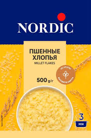 Это пшенные хлопья Nordic 500 г.