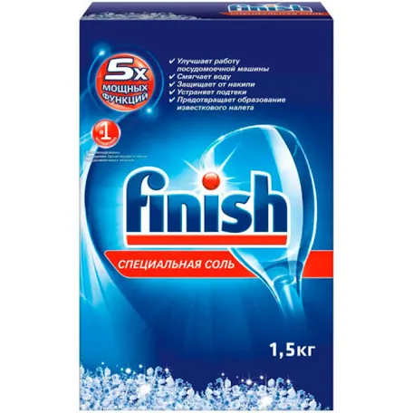 соль для посудомоечных машин бренда Finish.