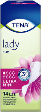 урологических прокладок TENA Lady Slim Ultra Mini