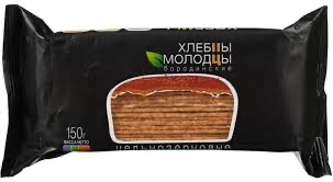 хлебцы «Хлебцы-молодцы» с бородинским вкусом весом 150 грамм