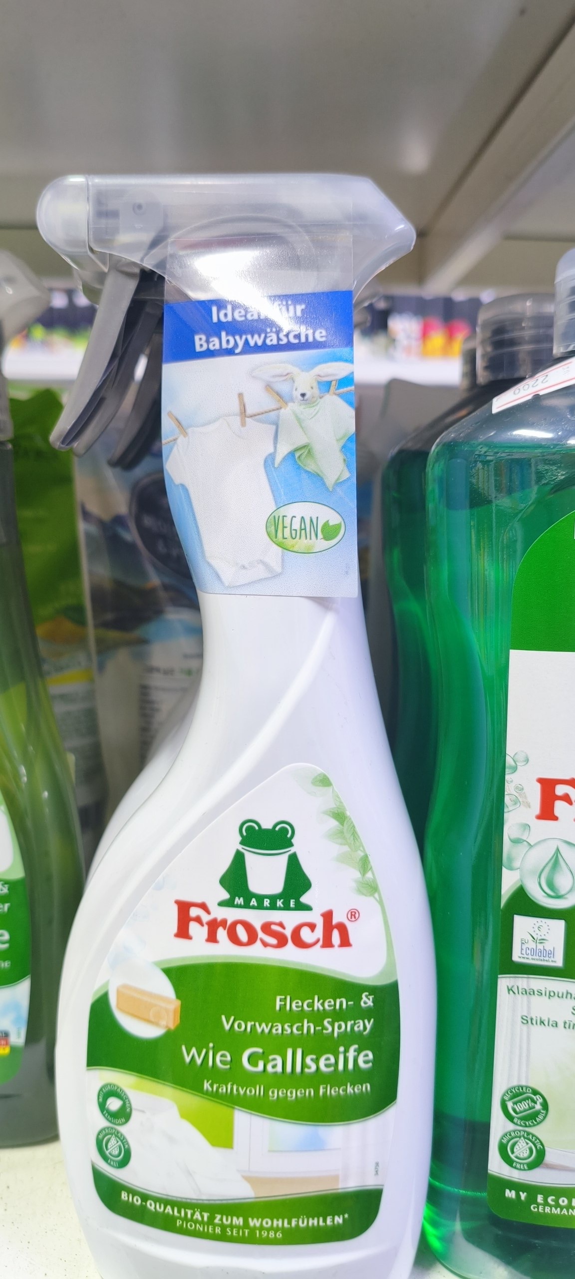 спрей-пятновыводитель Frosch Flecken- & Vorwasch-Spray