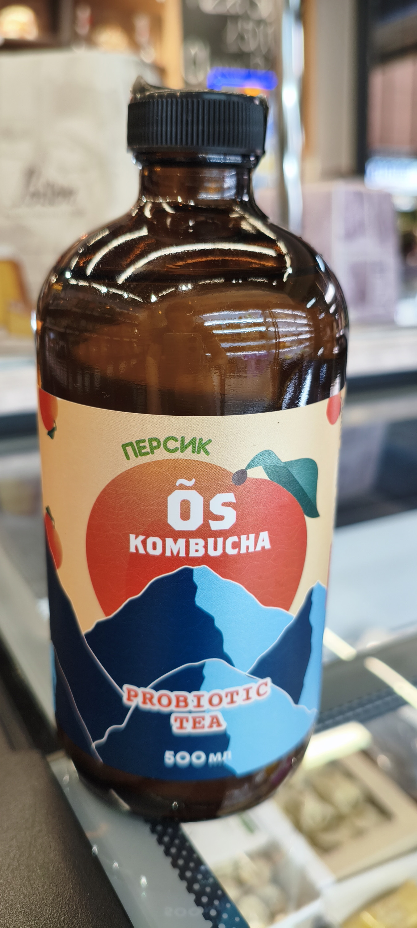 Комбуча персик. 500мл