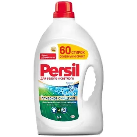 гель для стирки Persil Глубокое очищение для белых и светлых тканей.