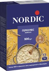 овсяные хлопья Nordic Геркулес Финский весом 500 грамм