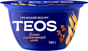 йогурт Teos со злаками и клетчаткой льна