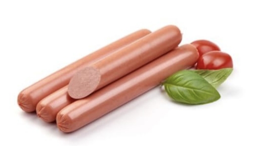 Сосиски говяжьи молочные в искусственной оболочке. Вес