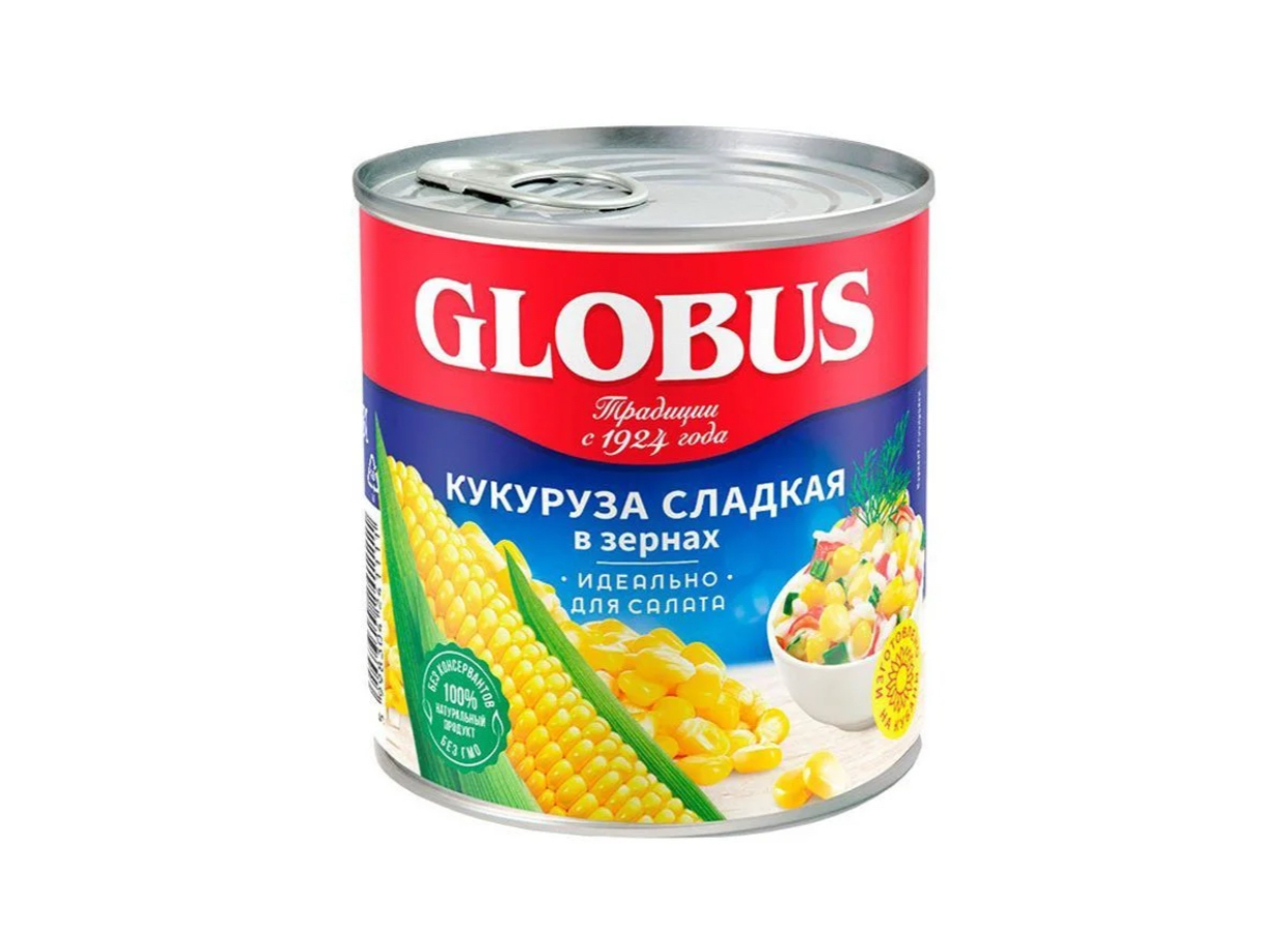 Кукуруза «Globus» 400гр