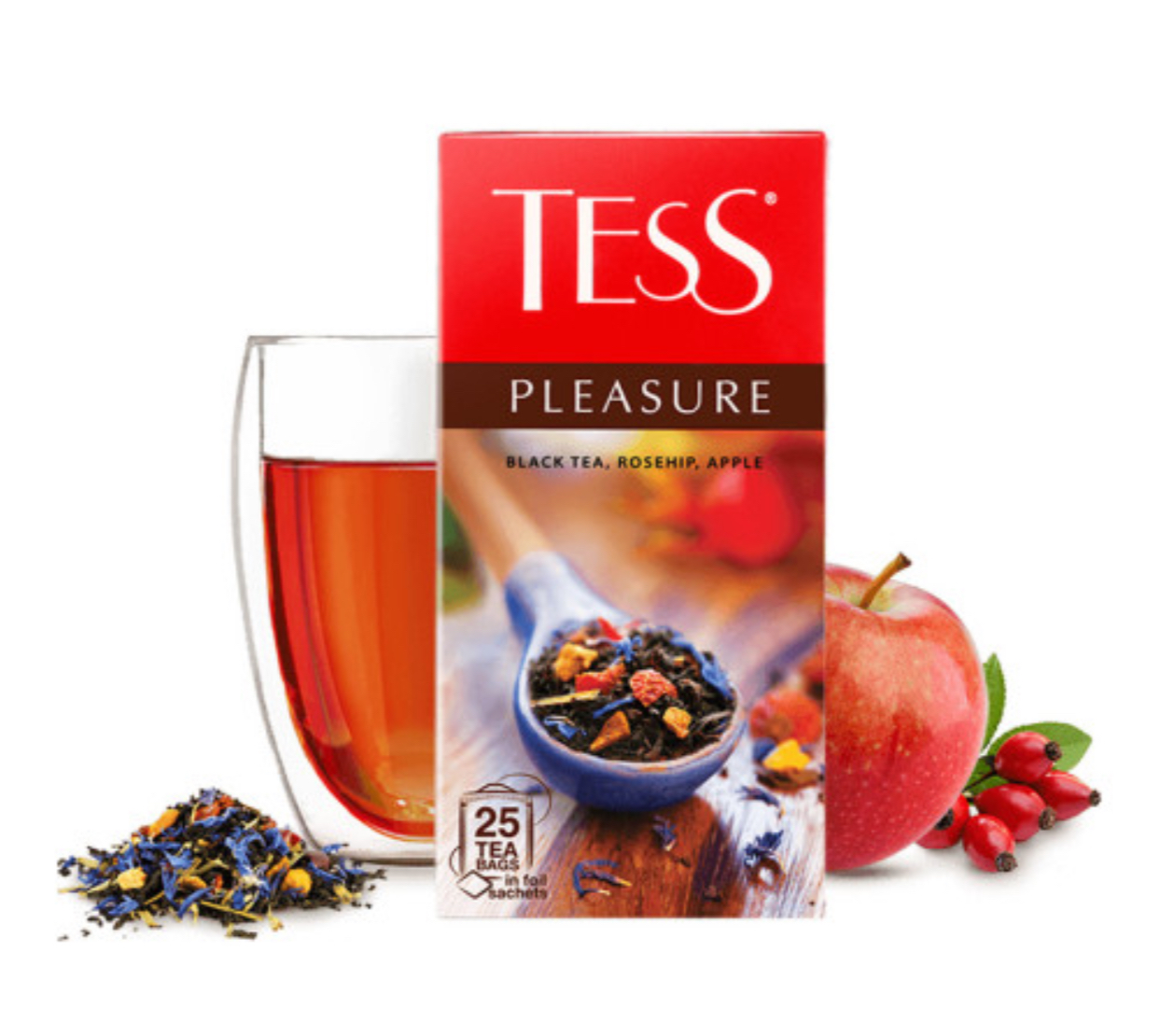 Чай «TESS» листовой Pleasure 25 пакетов