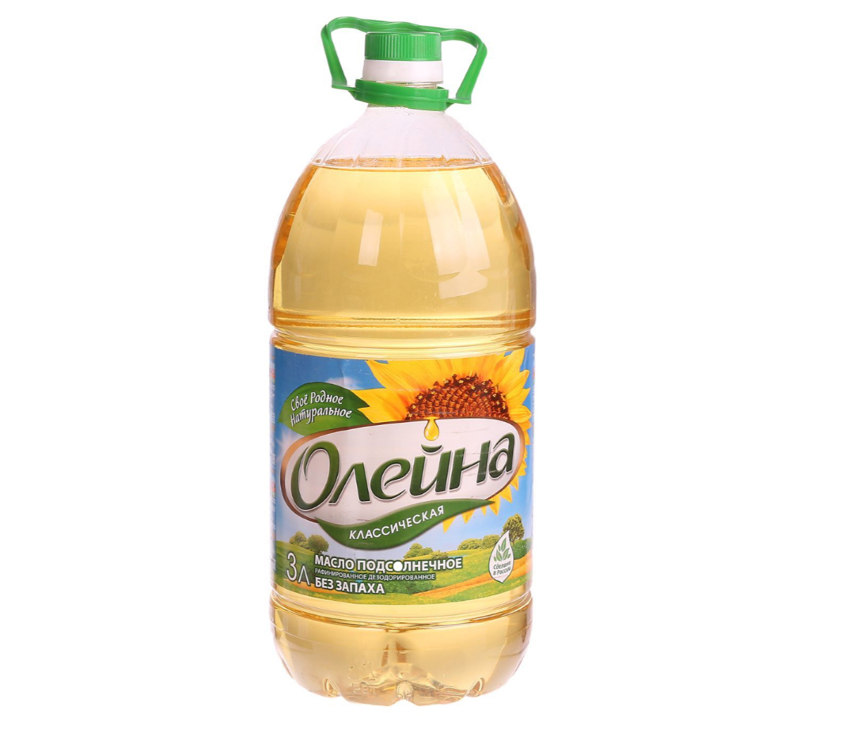 Масло подсолнечное «Олейна» 3л