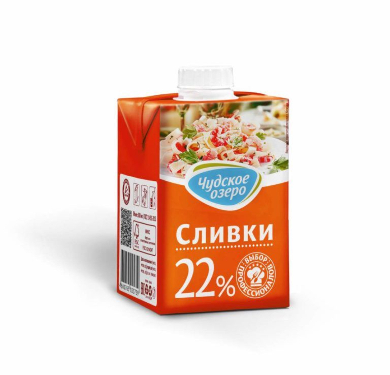 Сливки «Чудское озеро» 22%