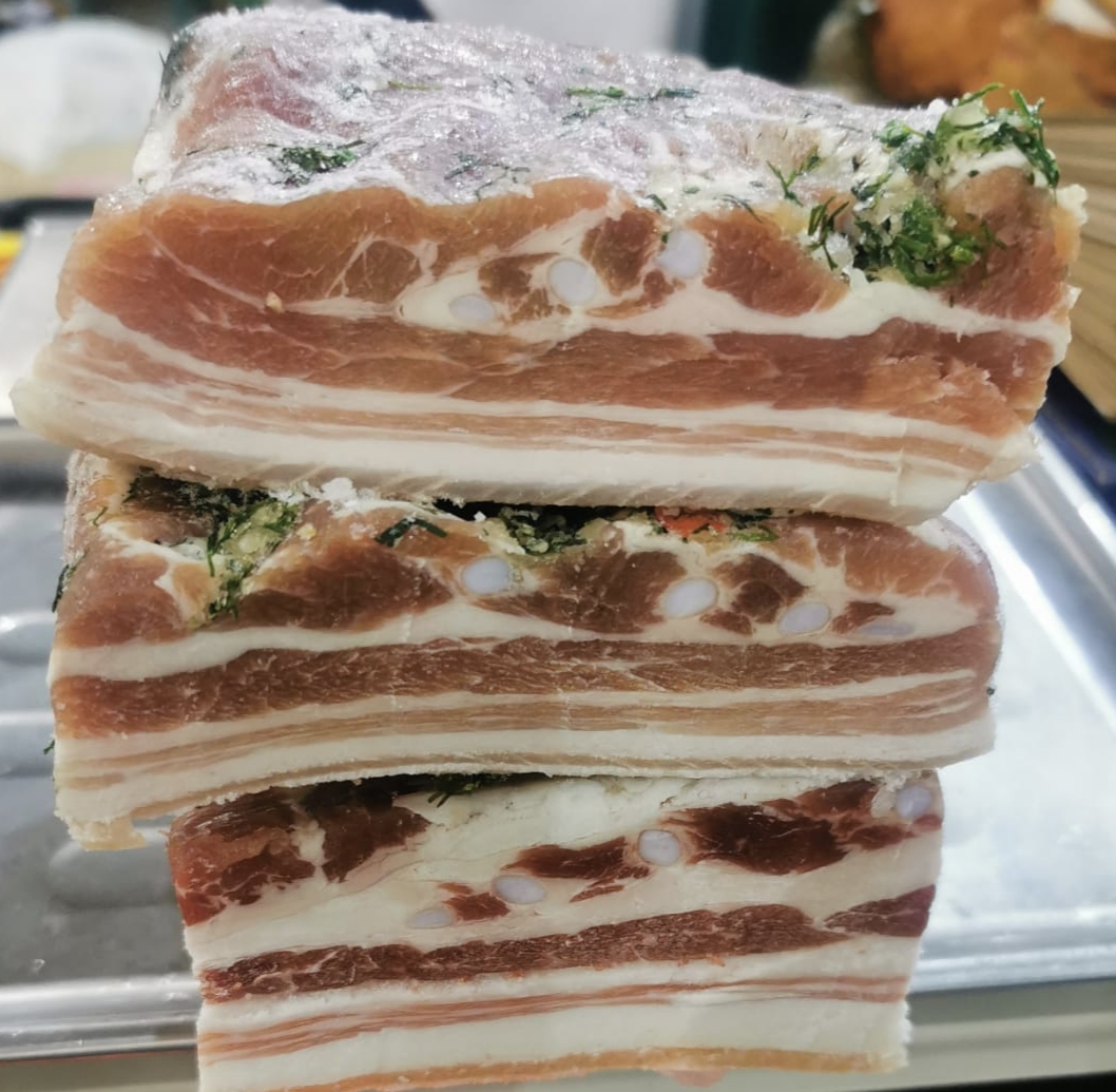 Сало маринованное (мясное). 300гр