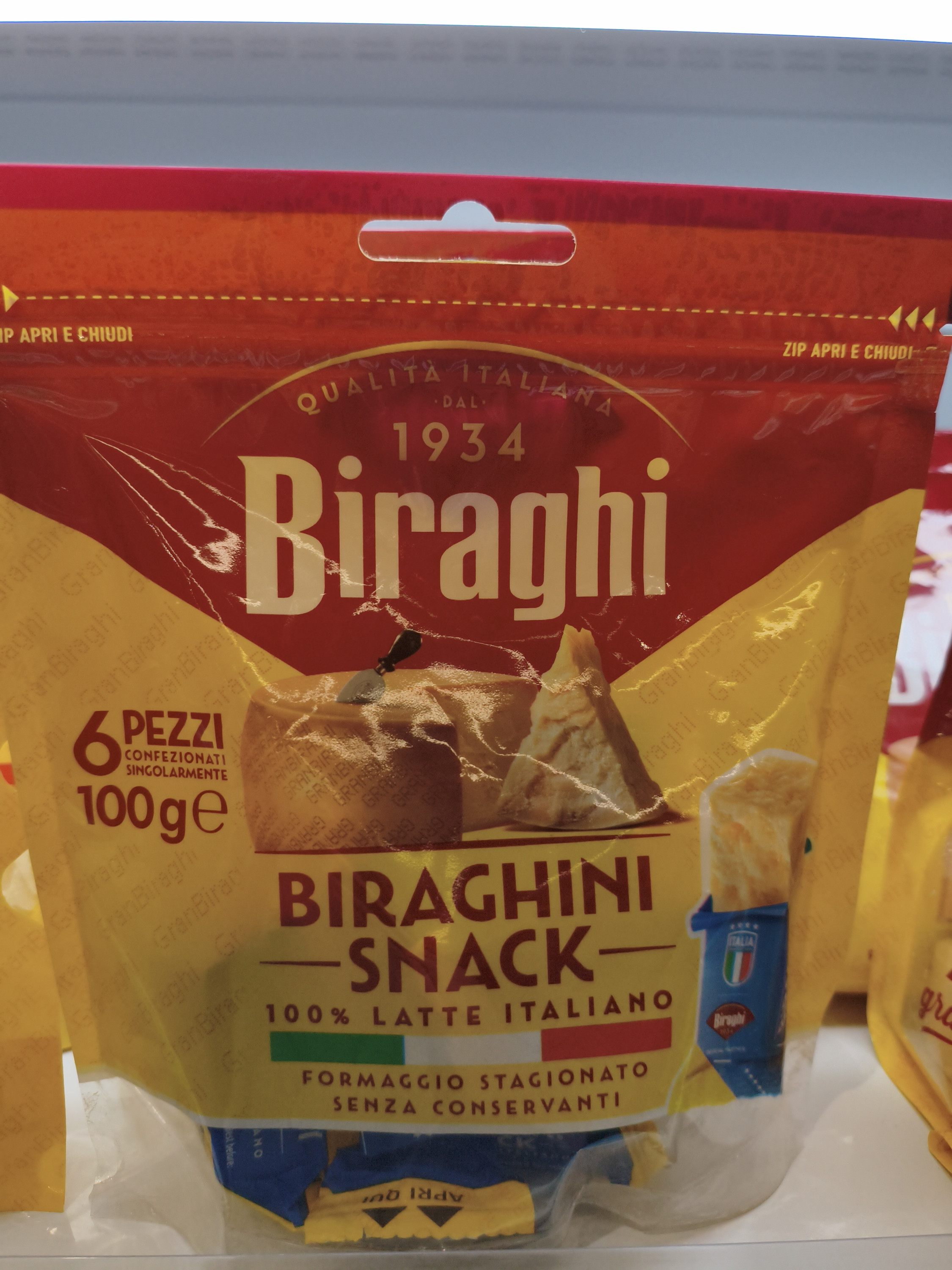 Сыр Gran Biraghi снэк. Уп-100гр. 6шт