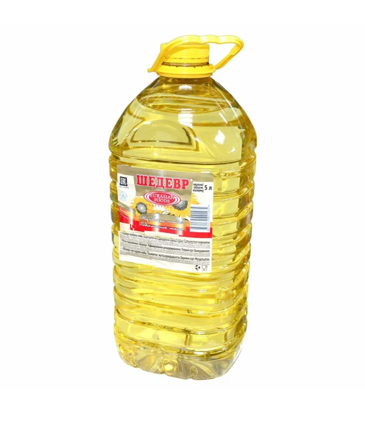 Масло подсолнечное «Шедевр» 5л