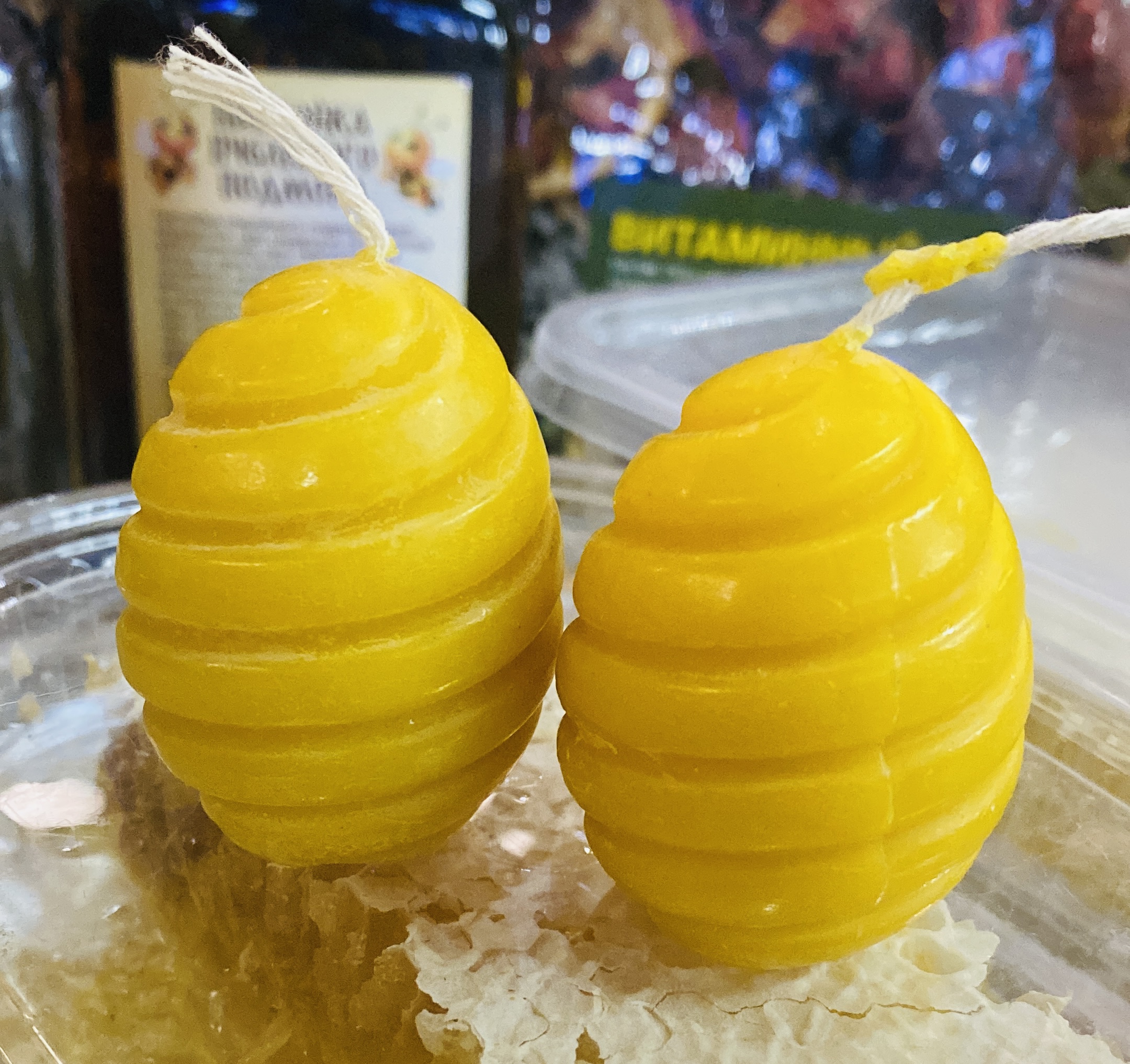 Свечка «Бомбочка» из натурального воска