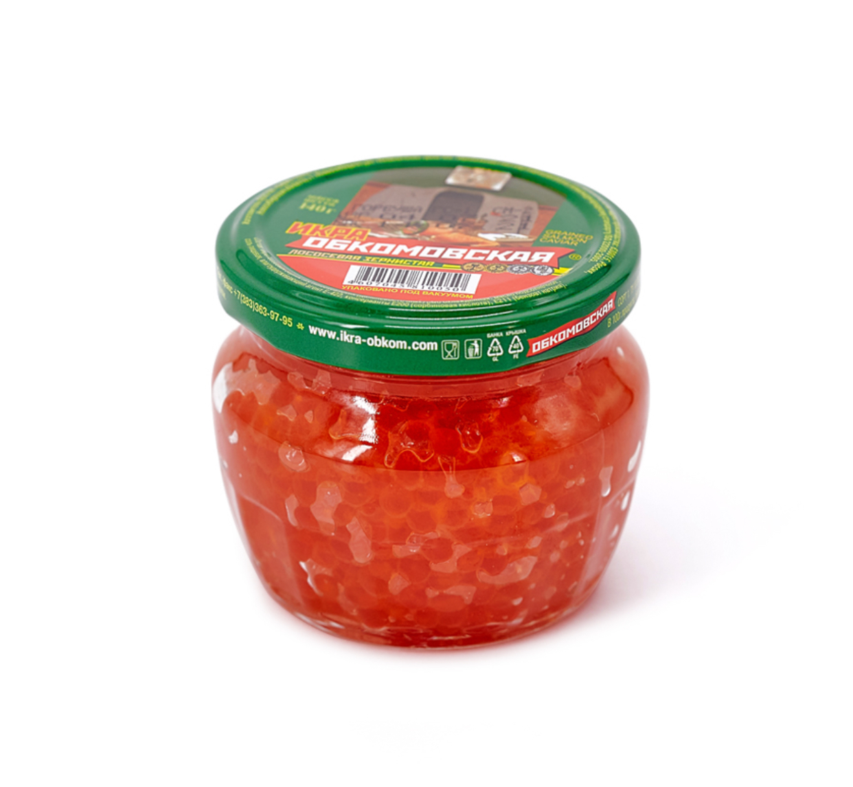 Икра Обкомовская 140гр стекло