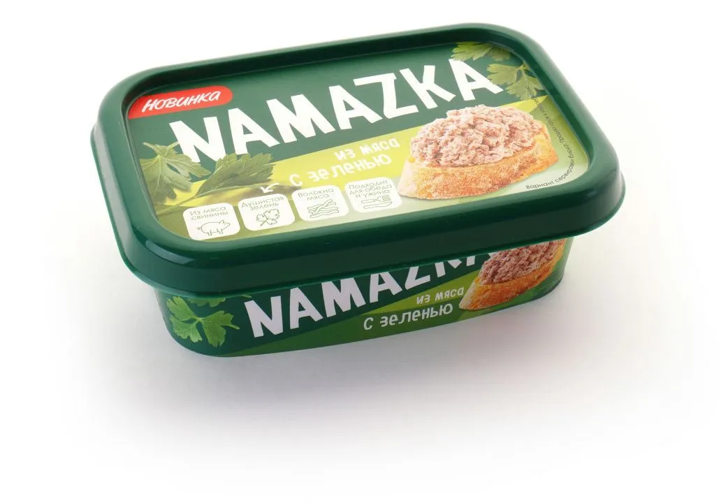 Намазка с зеленью.