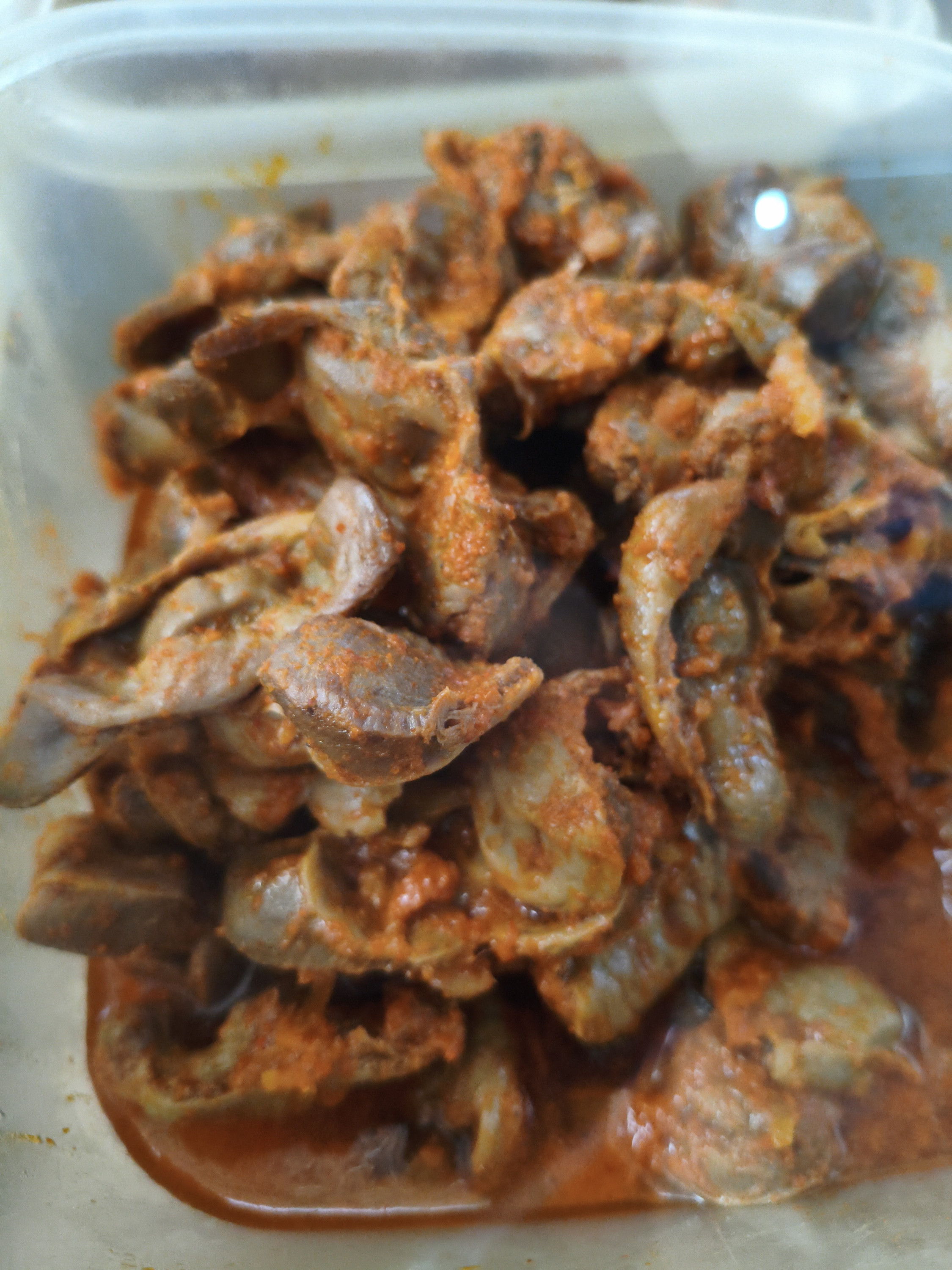 Салат куриные желудки по корейски. 250 гр