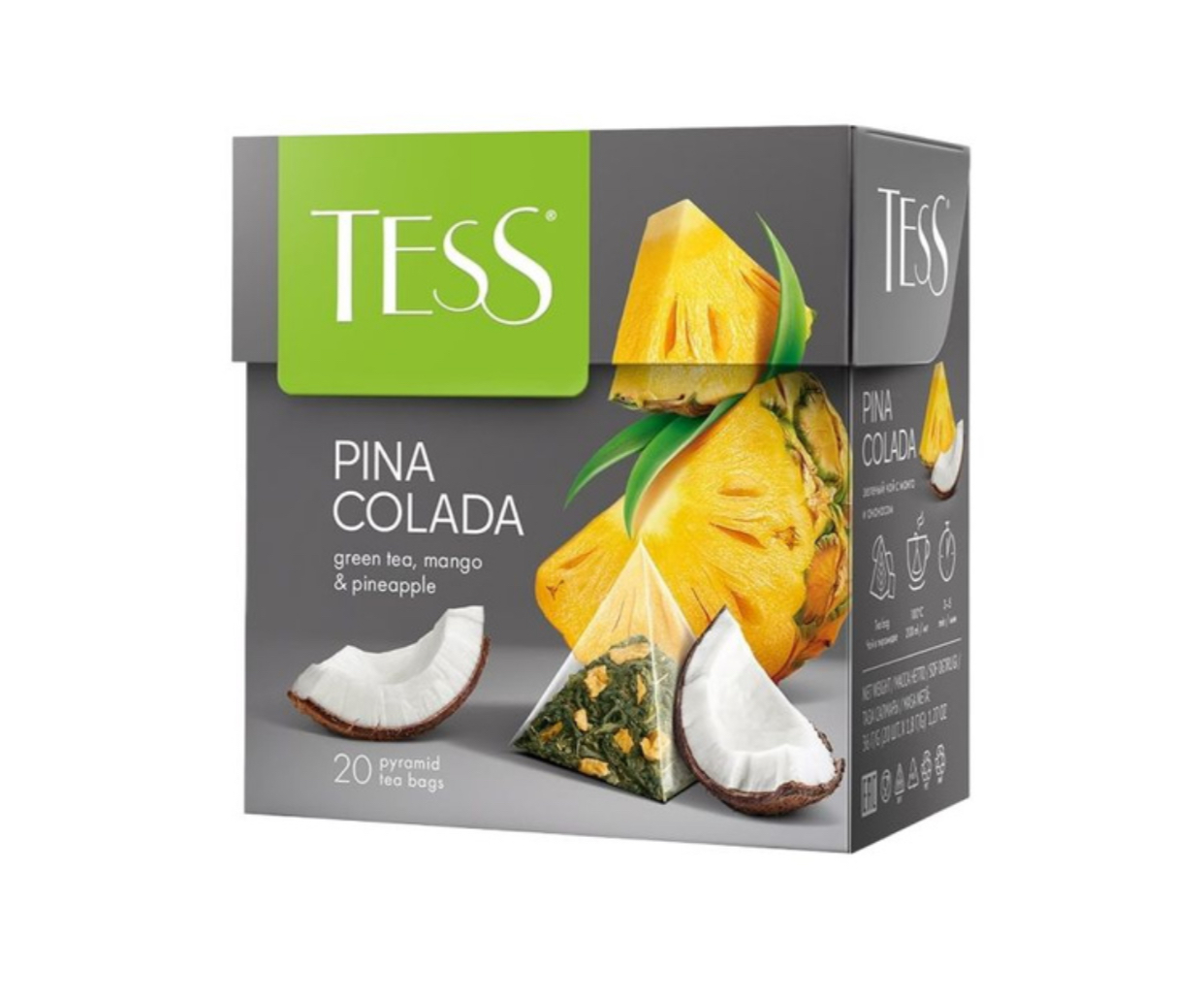 Чай зеленый «TESS» Pina Colada 20 пакетов
