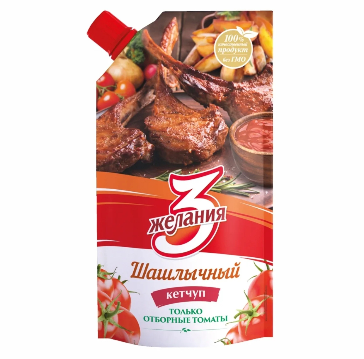 Кетчуп «3 Желания» шашлычный 450гр