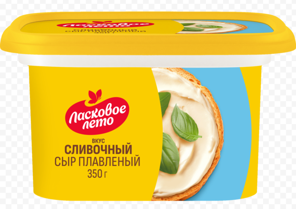 Сыр плавленный сливочный «Ласковое лето» 350гр Белоруские продукты