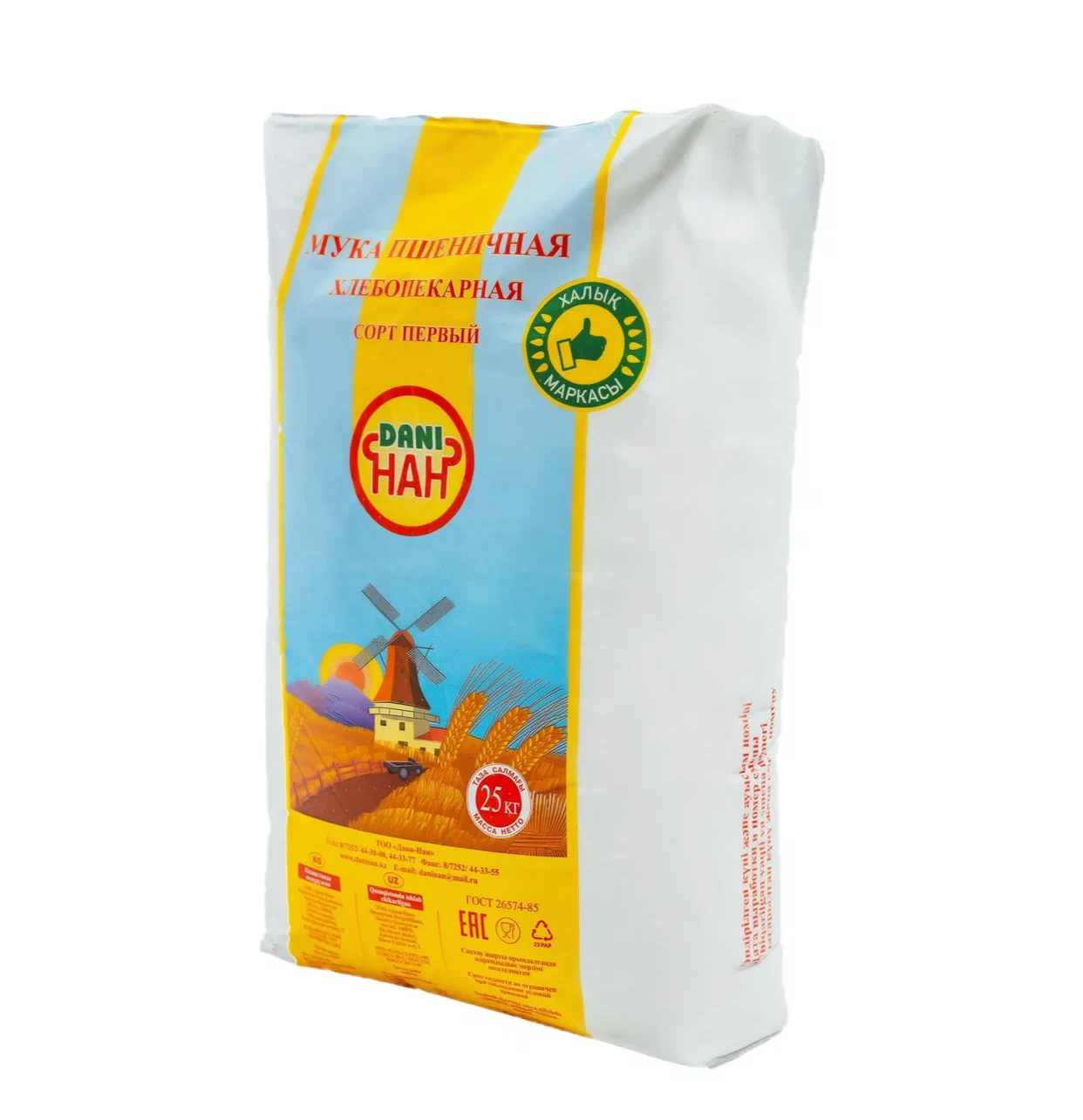 Мука «DANI HAH» 1 сорт 25кг