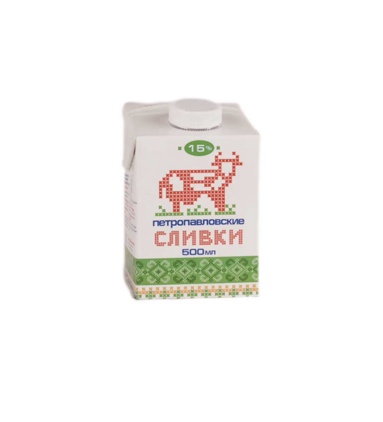 Сливки «Петропавловские» 15% 500мл