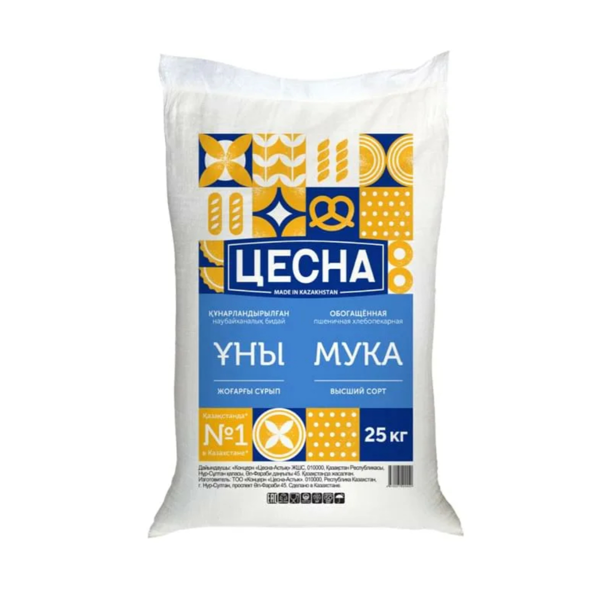 Мука «Цесна» высший сорт 25 кг