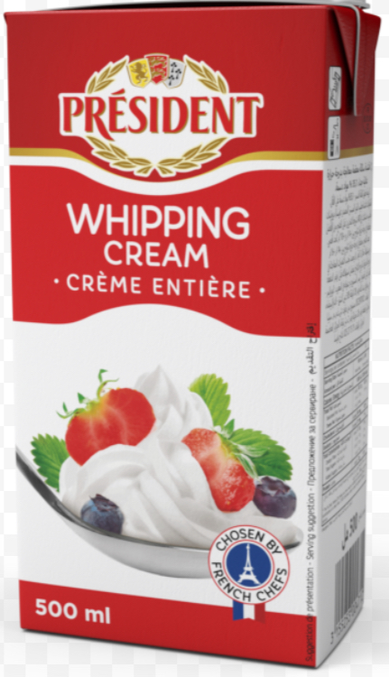 Сливки «PRESIDENT» 35,1% 500мл