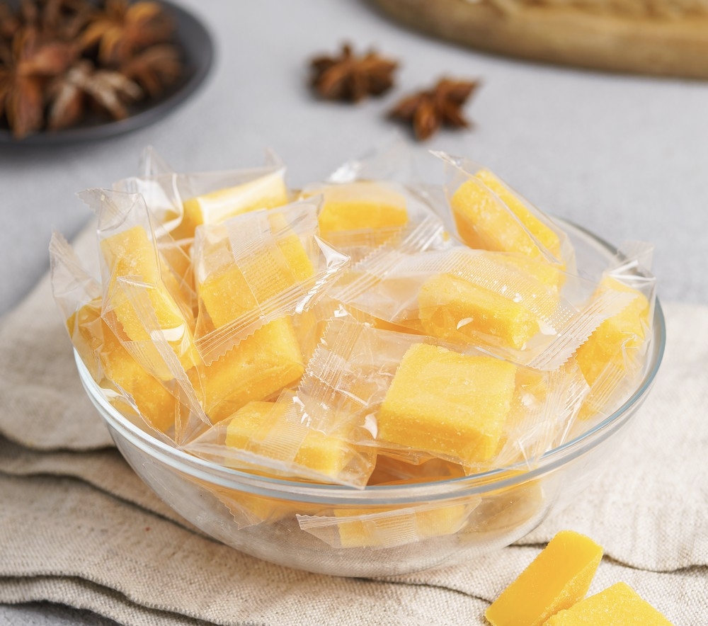 Конфеты кубики с соком манго. 200гр