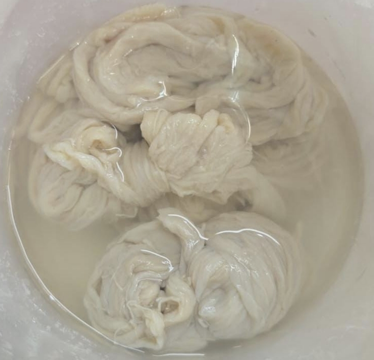 Кишки свинина (чищеные,в рассоле). Цена указана за 1 метр