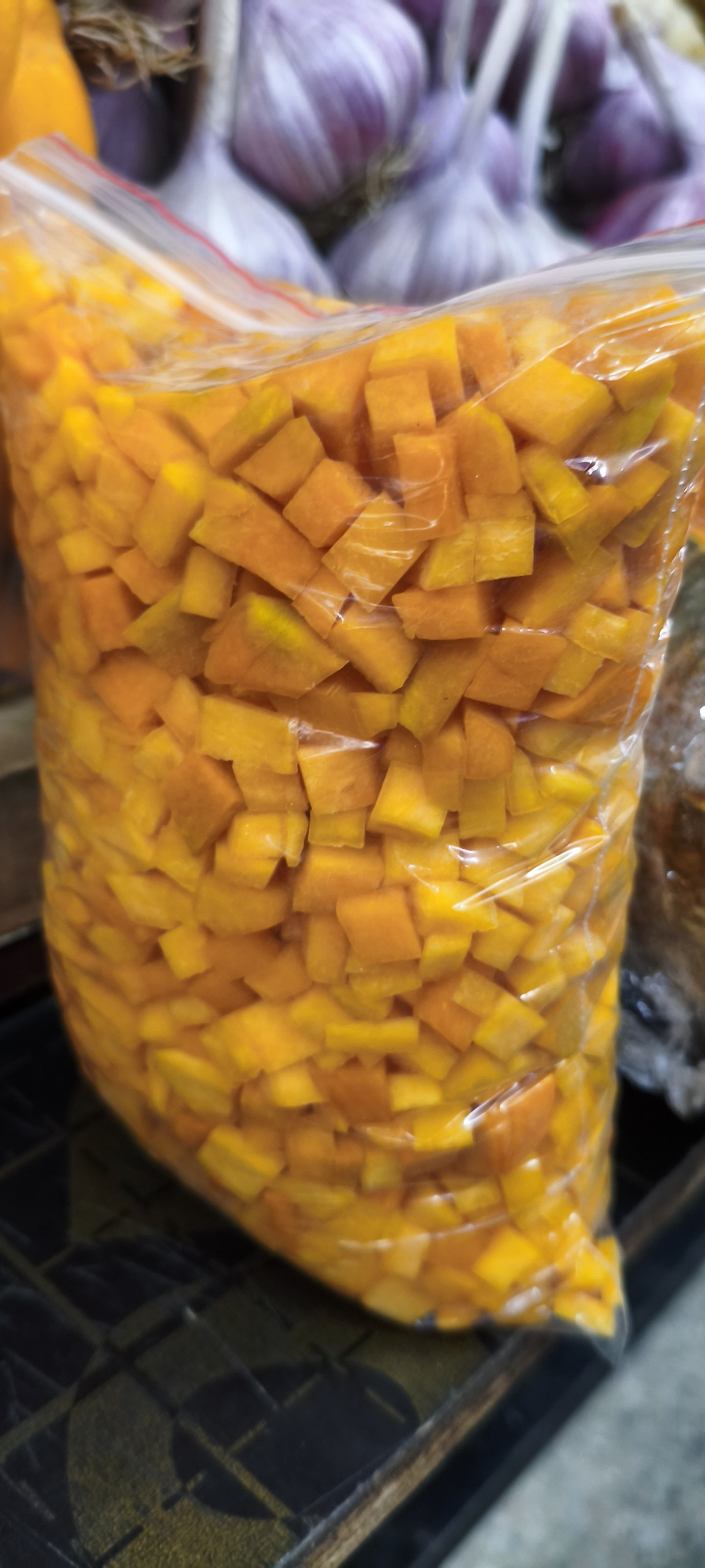 Тыква резаная ( сладкая). Упаковка