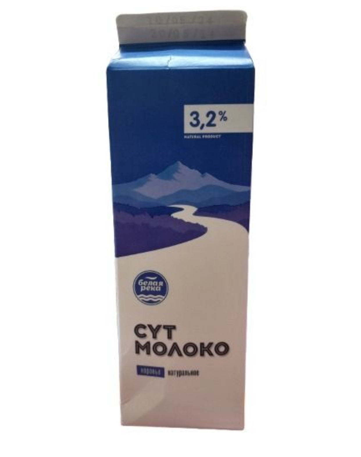 Молоко «Белая Река» 3.2 1л