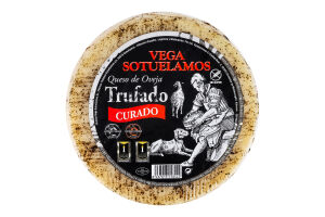 Сыр Vega Sotuelamos Trufado Curado овечий с трюфелями. 150гр.