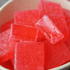 Конфеты кубики с соком клубники.200гр