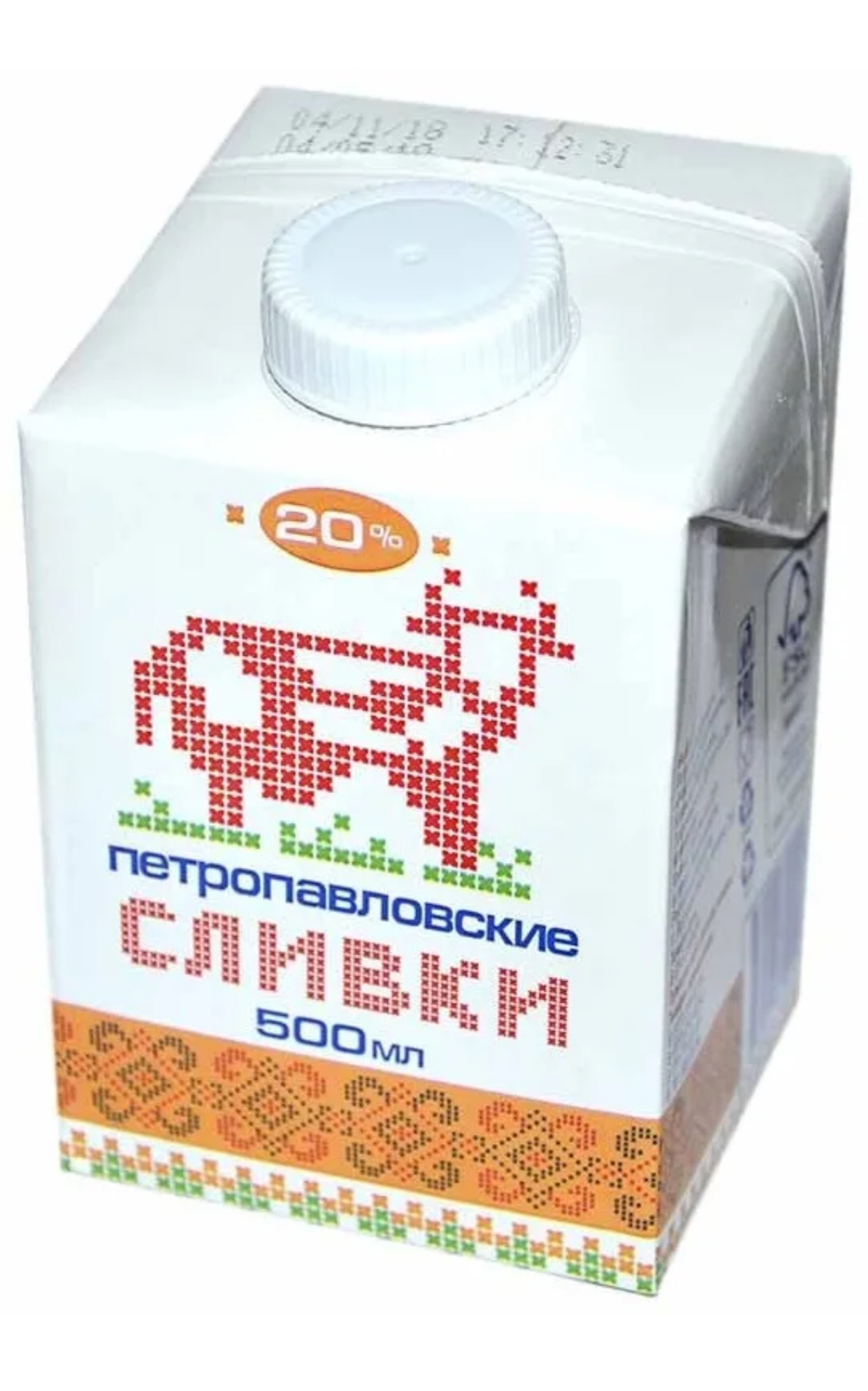 Сливки «Петропавловские» 20% 500мл