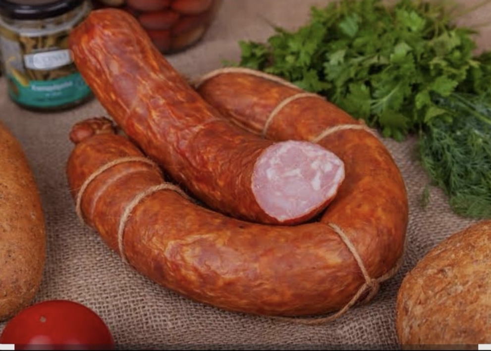 Колбаса чесночная рубленая. 300гр