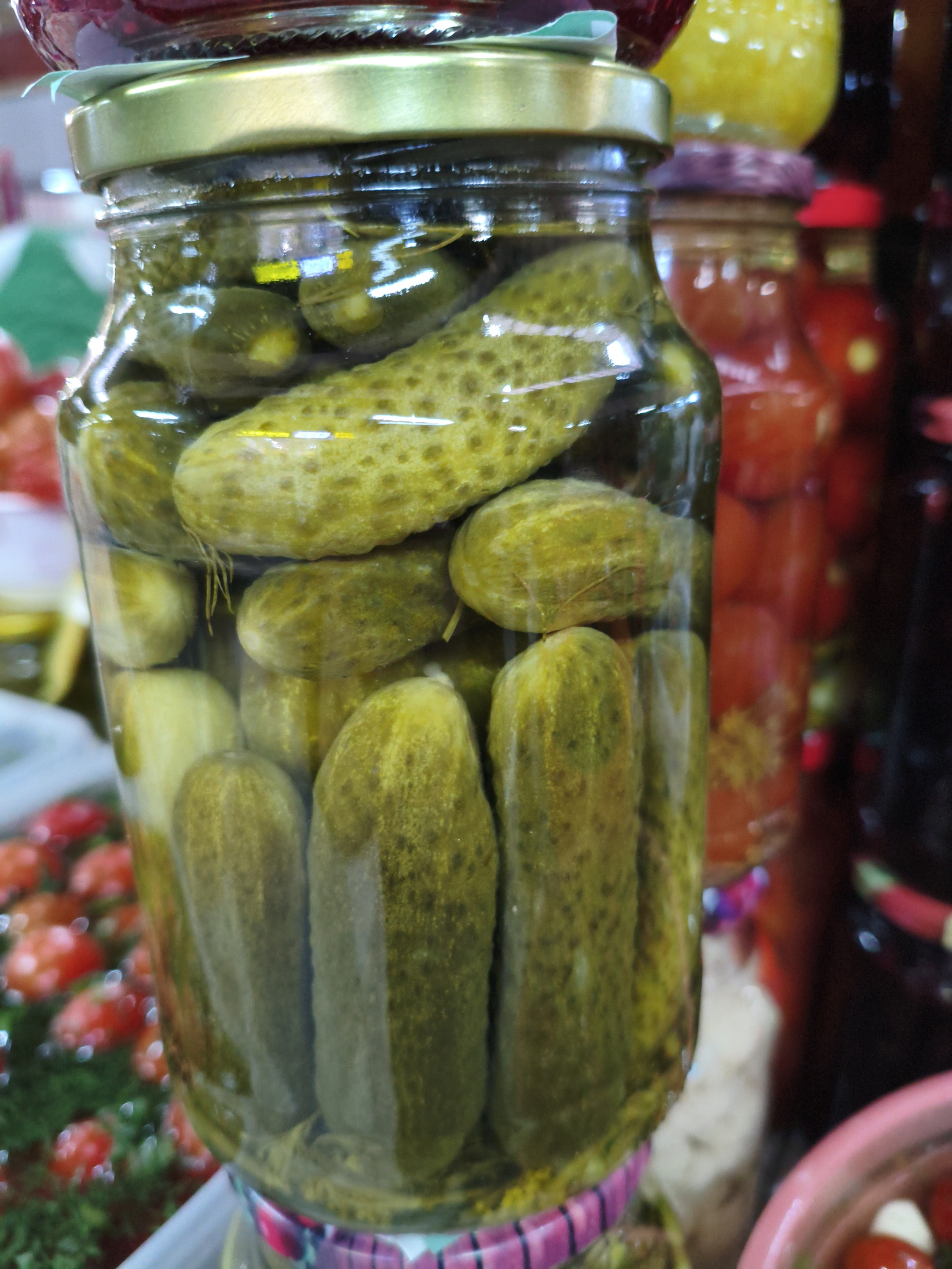 Огурцы маринованные 1л