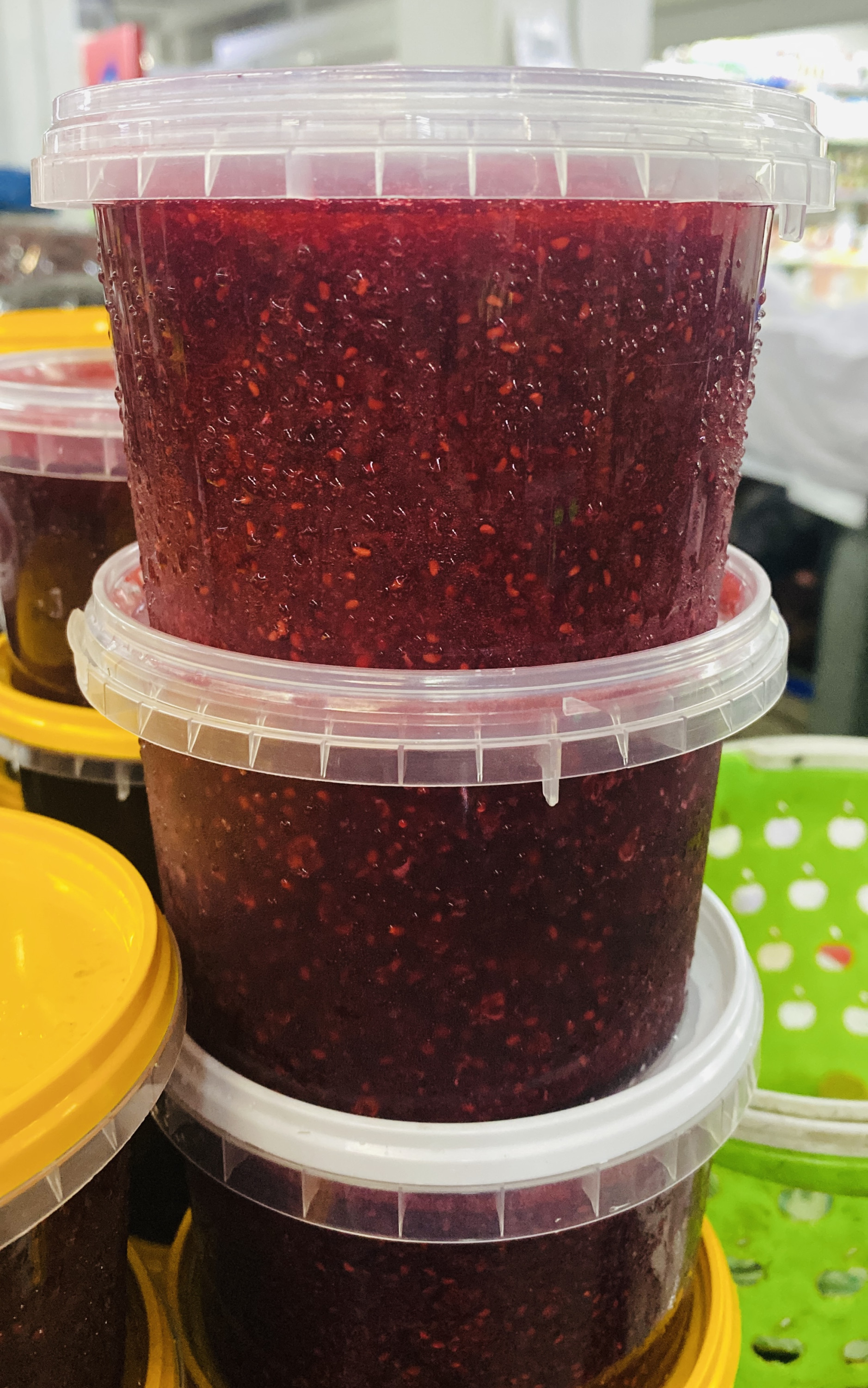 Малина свежая перетертая с сахаром 600гр