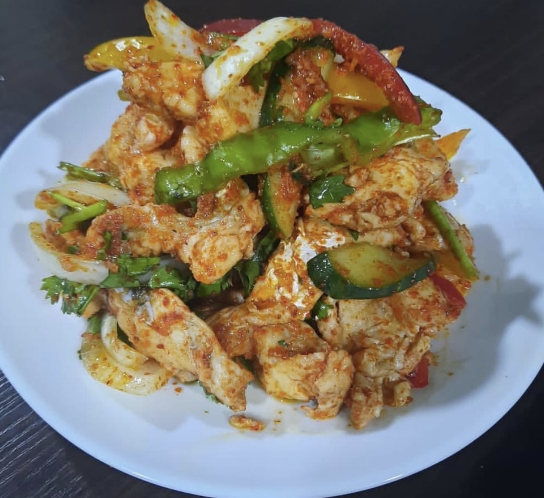 Салат Хе из судака по корейски. 250 гр